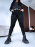 Melnas, SECOND SKIN džinsa bikses Q552-1 PRE-ORDER